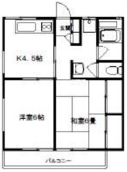 宮崎マンションの物件間取画像